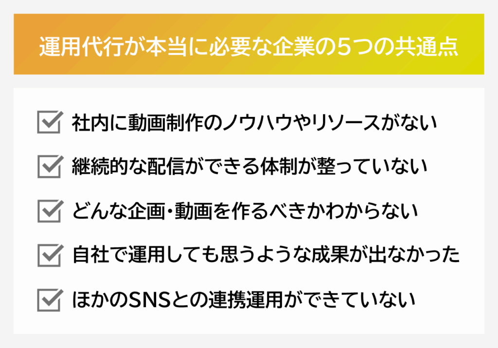 YouTube運用代行が本当に必要な企業の5つの共通点