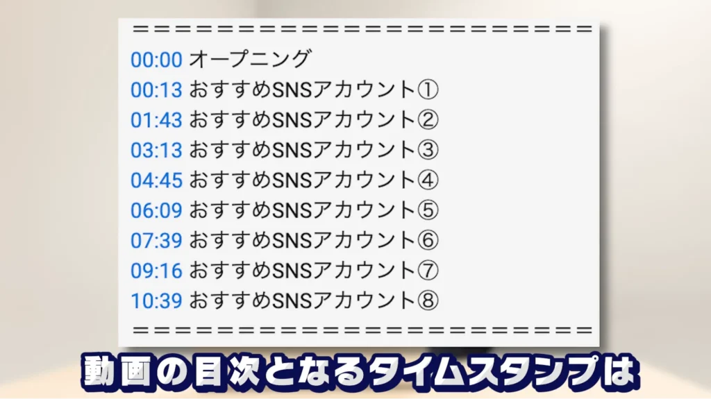 タイムスタンプ(目次)