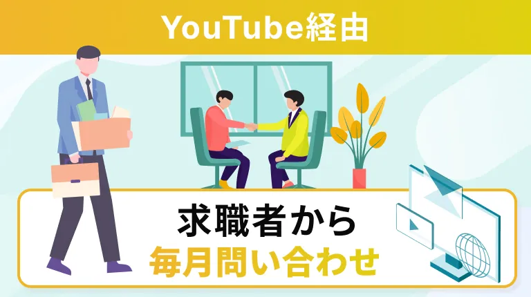 人材企業様のYouTube活用で求職者からの問い合わせを毎月創出