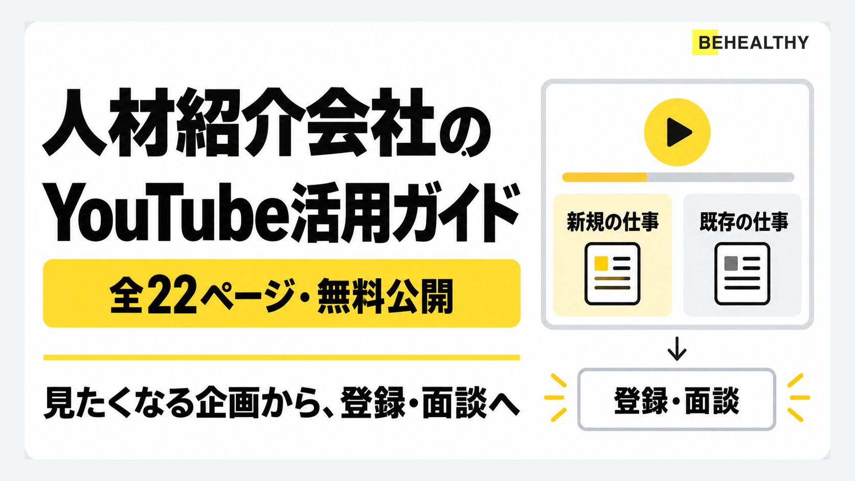 人材紹介会社のYouTube活用ガイドを無料公開しました